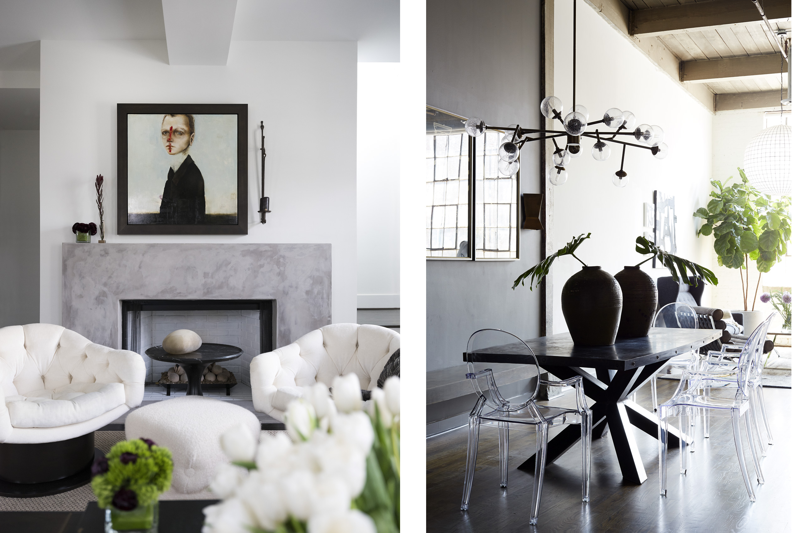 Ryan Hughes left and Minhnuyet Hardy right Interiors